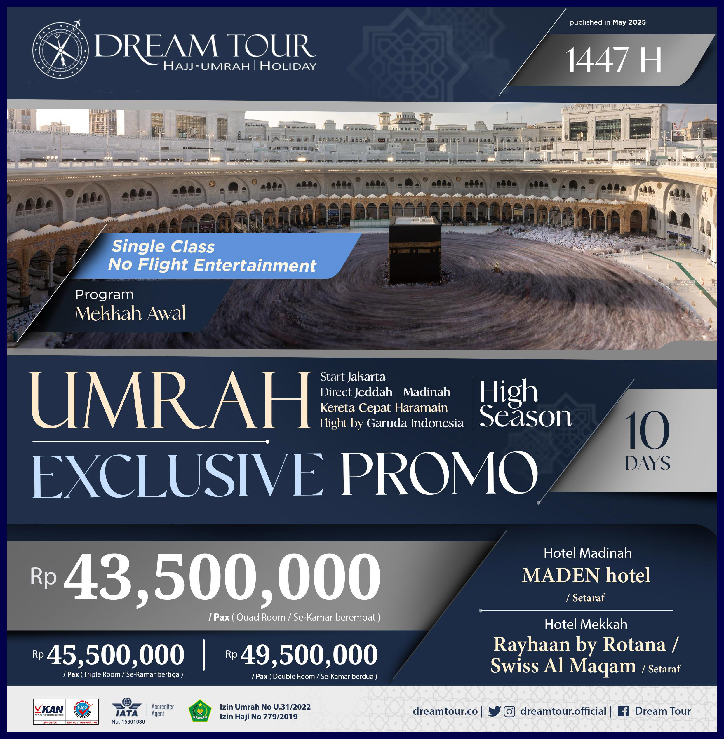 paket umroh, paket umroh 2019, umroh plus taif, umroh promo, umroh vip, dream tour, travel umroh, travel umroh terbaik, umroh exclusive, brosur umroh