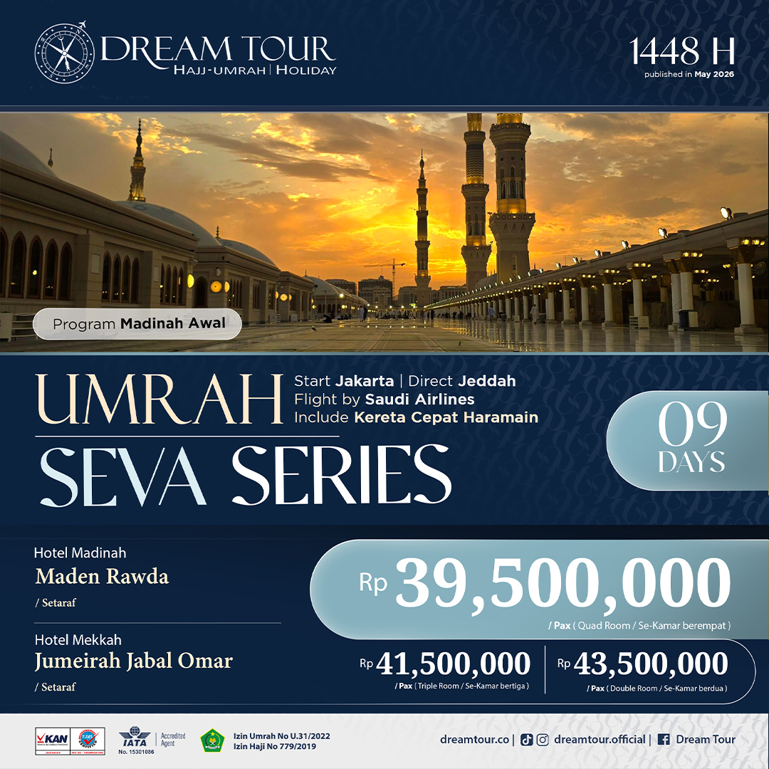 paket umroh, paket umroh 2019, umroh plus taif, umroh promo, umroh vip, dream tour, travel umroh, travel umroh terbaik, umroh exclusive, brosur umroh