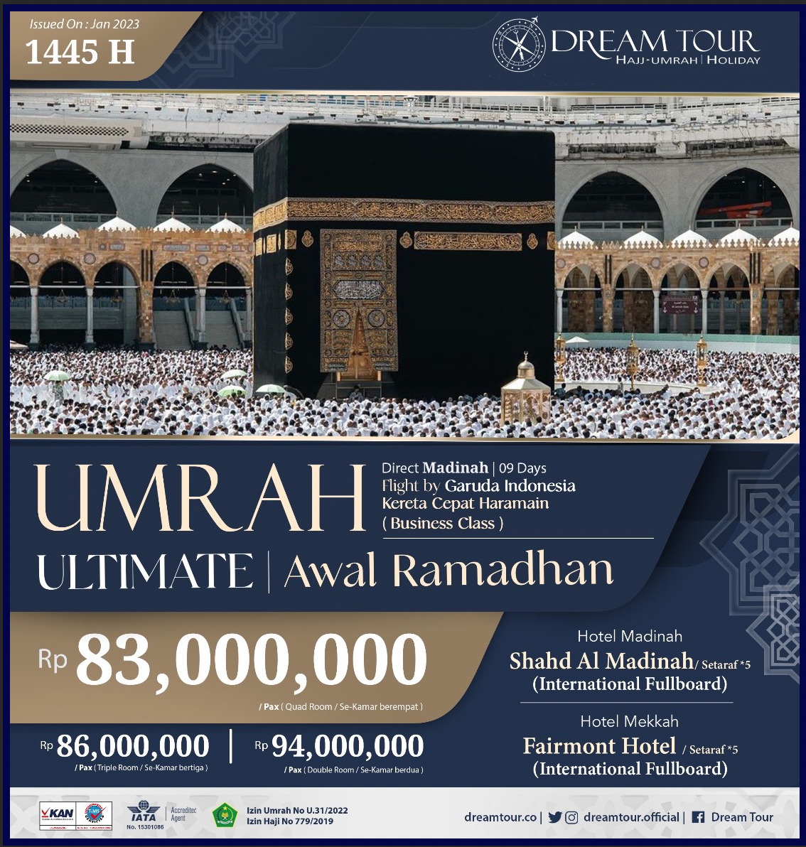 paket umroh, paket umroh 2019, umroh plus taif, umroh promo, umroh vip, dream tour, travel umroh, travel umroh terbaik, umroh exclusive, brosur umroh