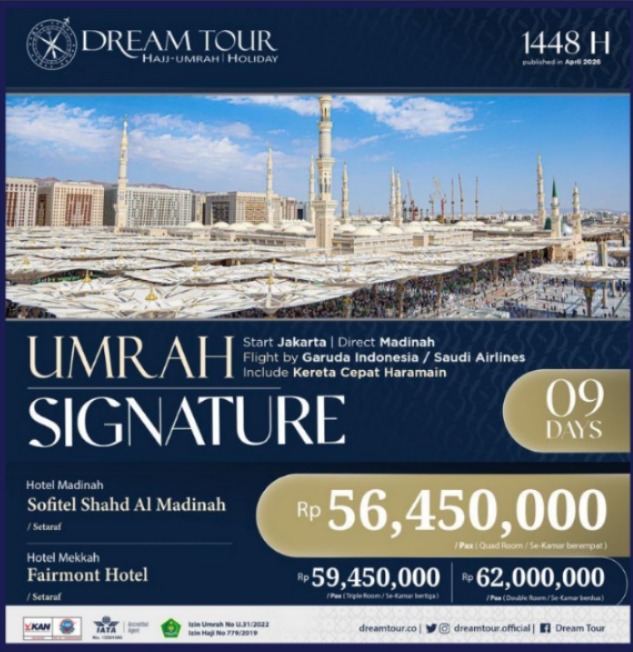 paket umroh, paket umroh 2019, umroh plus taif, umroh promo, umroh vip, dream tour, travel umroh, travel umroh terbaik, umroh exclusive, brosur umroh