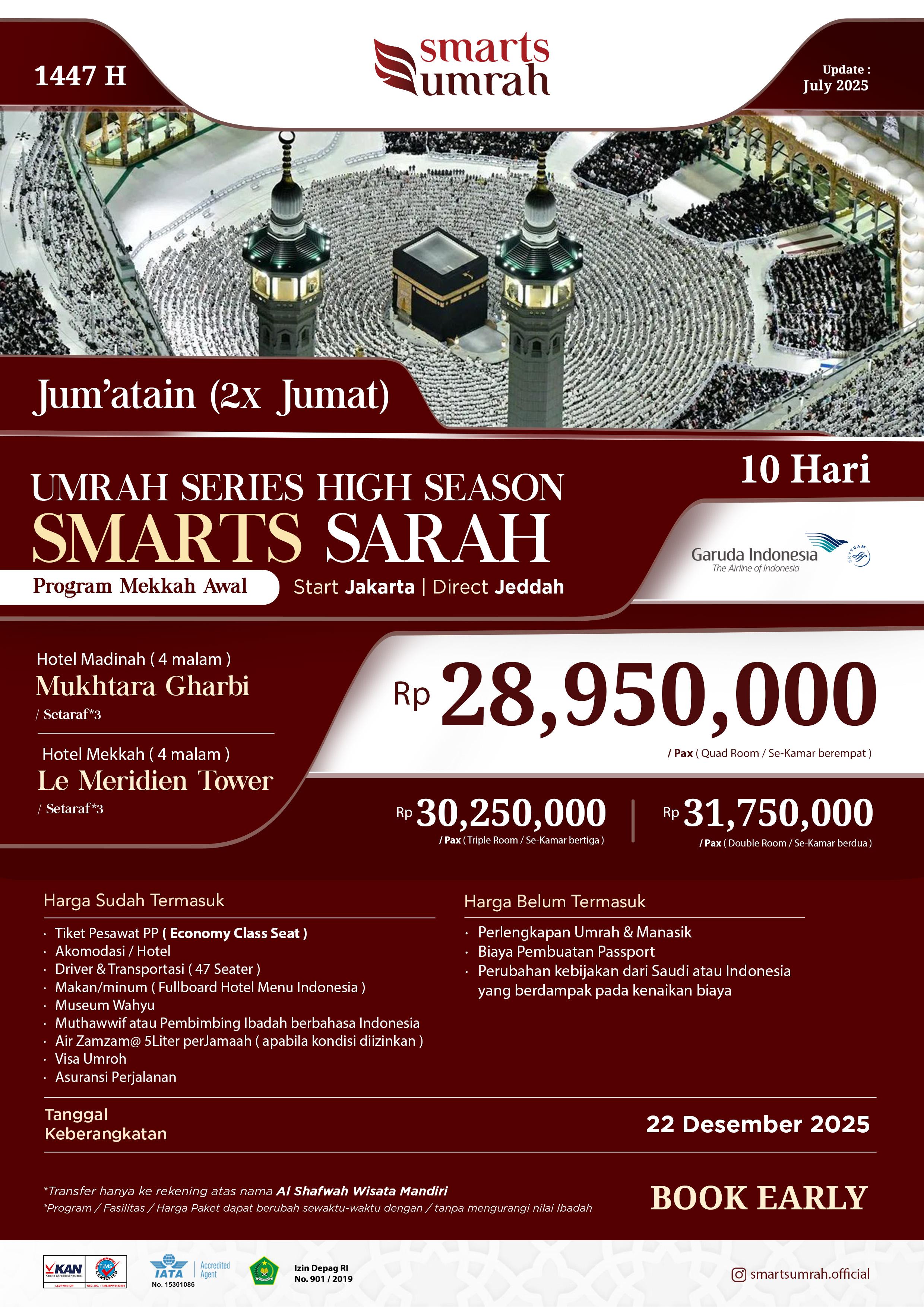 Sarah 10Hr GA Jed Akhir Tahun
