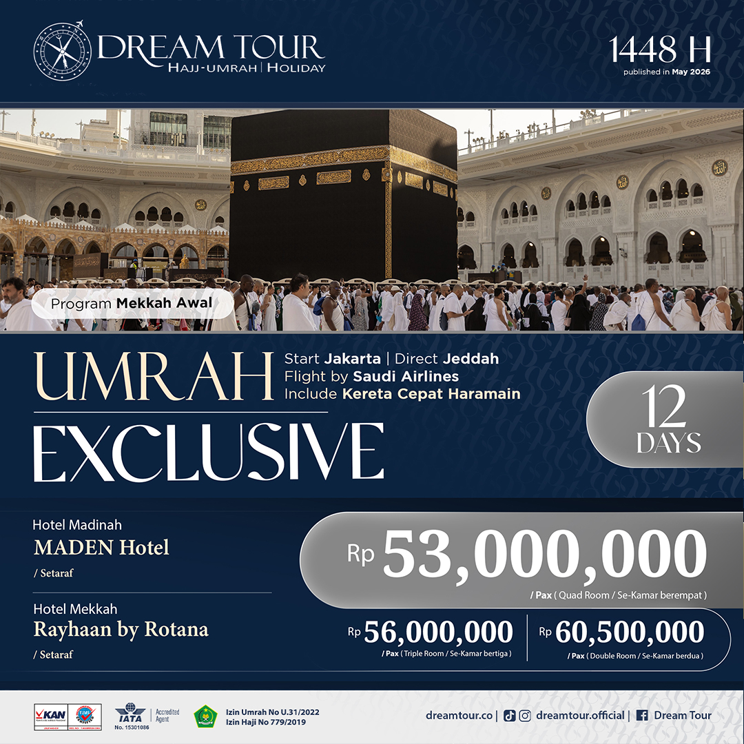 Paket Umroh Exclusive 12Hri SV Mak Awal