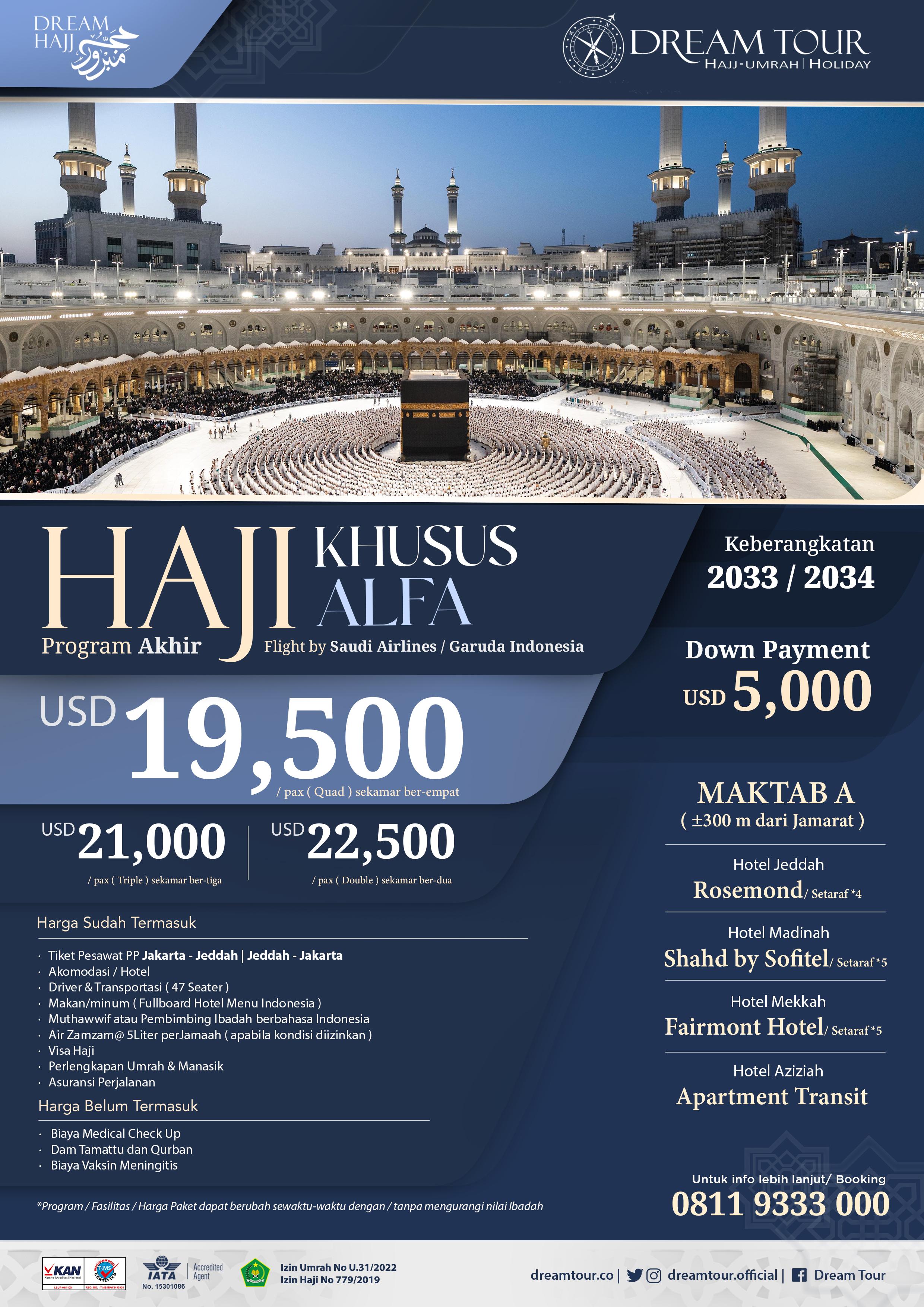 Paket Haji ONH Alfa