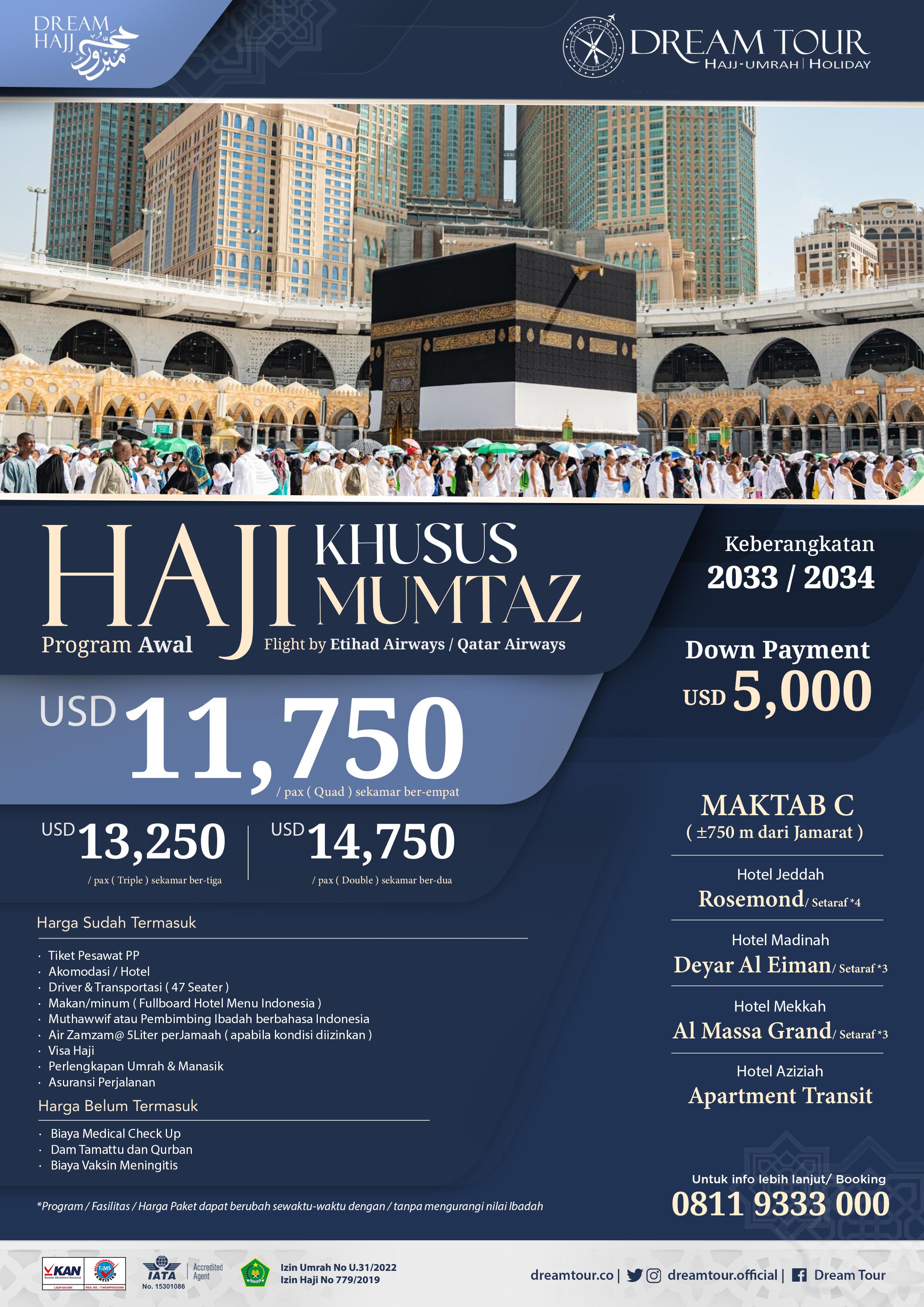 Paket Haji ONH Mumtaz